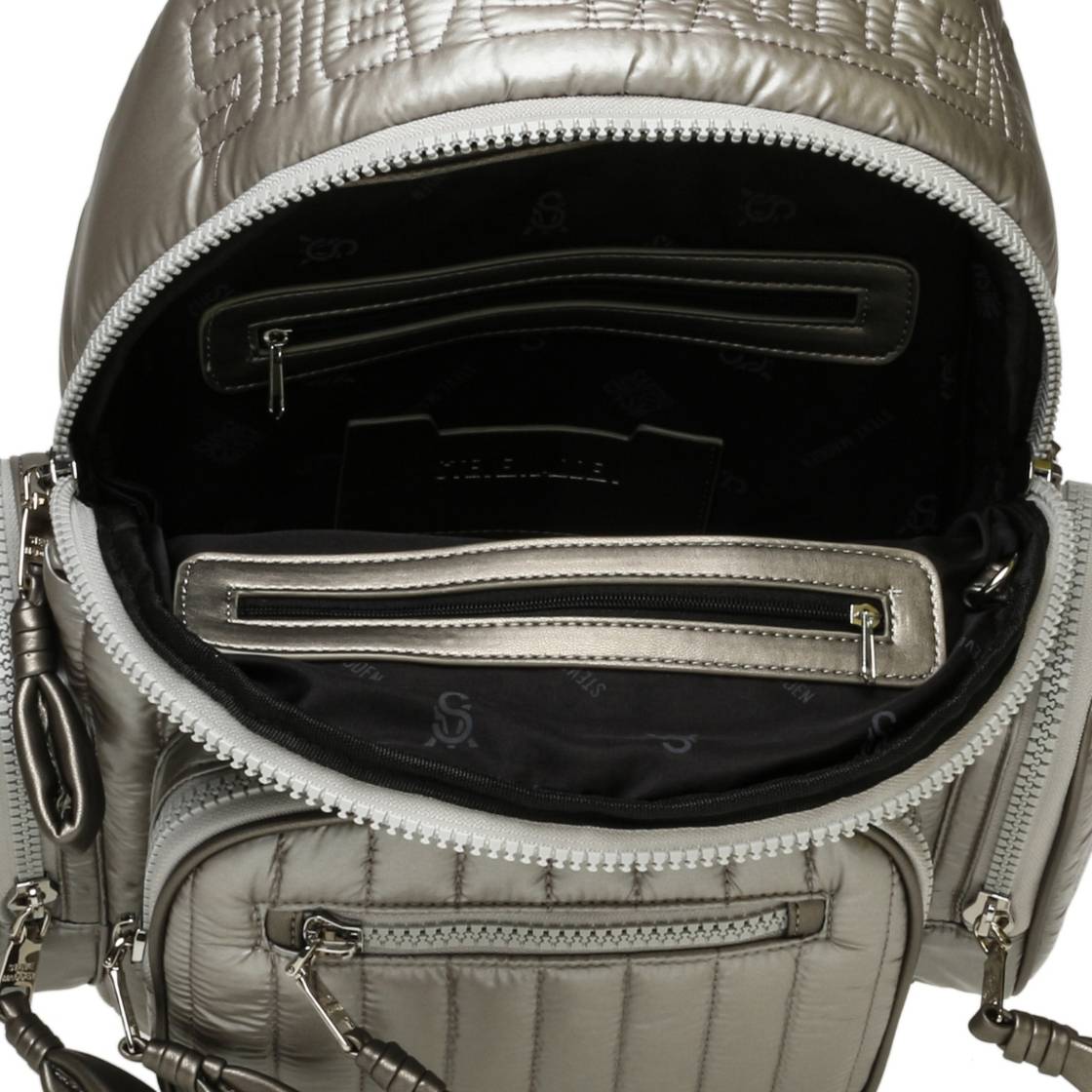 Bjasey Silver Mochila Acolchada