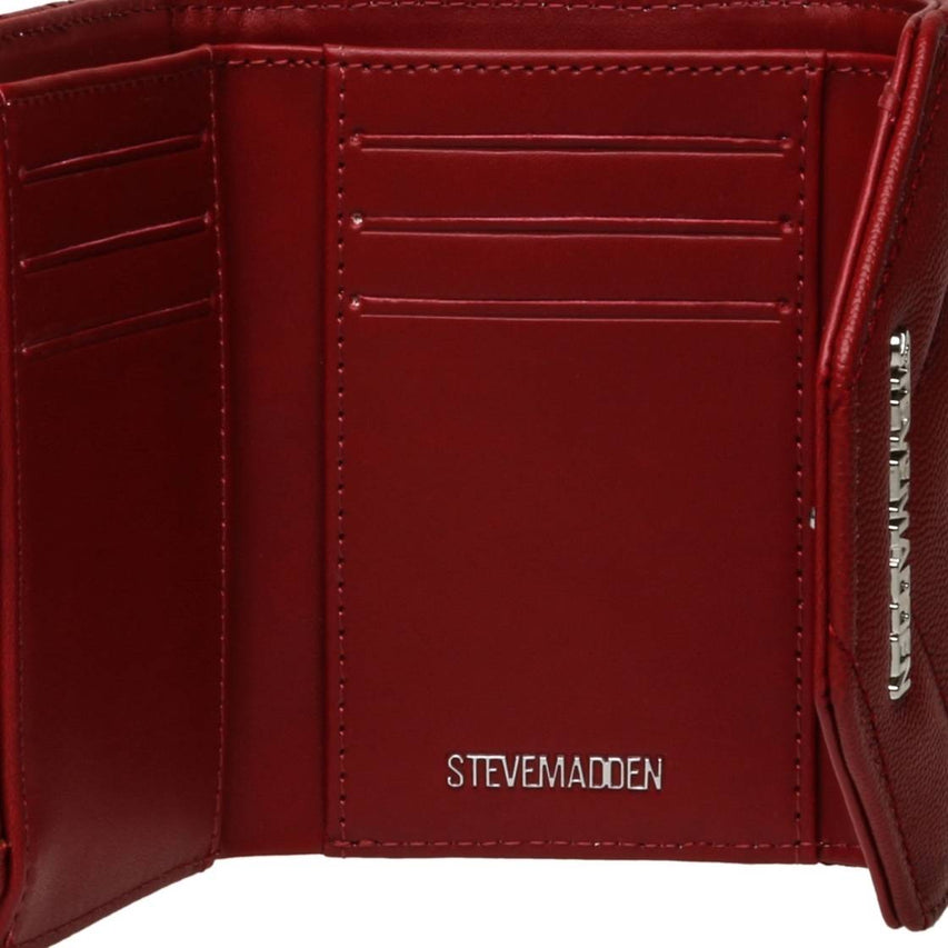 Bjeni Red Silver Cartera Rojo con Plata para Mujer