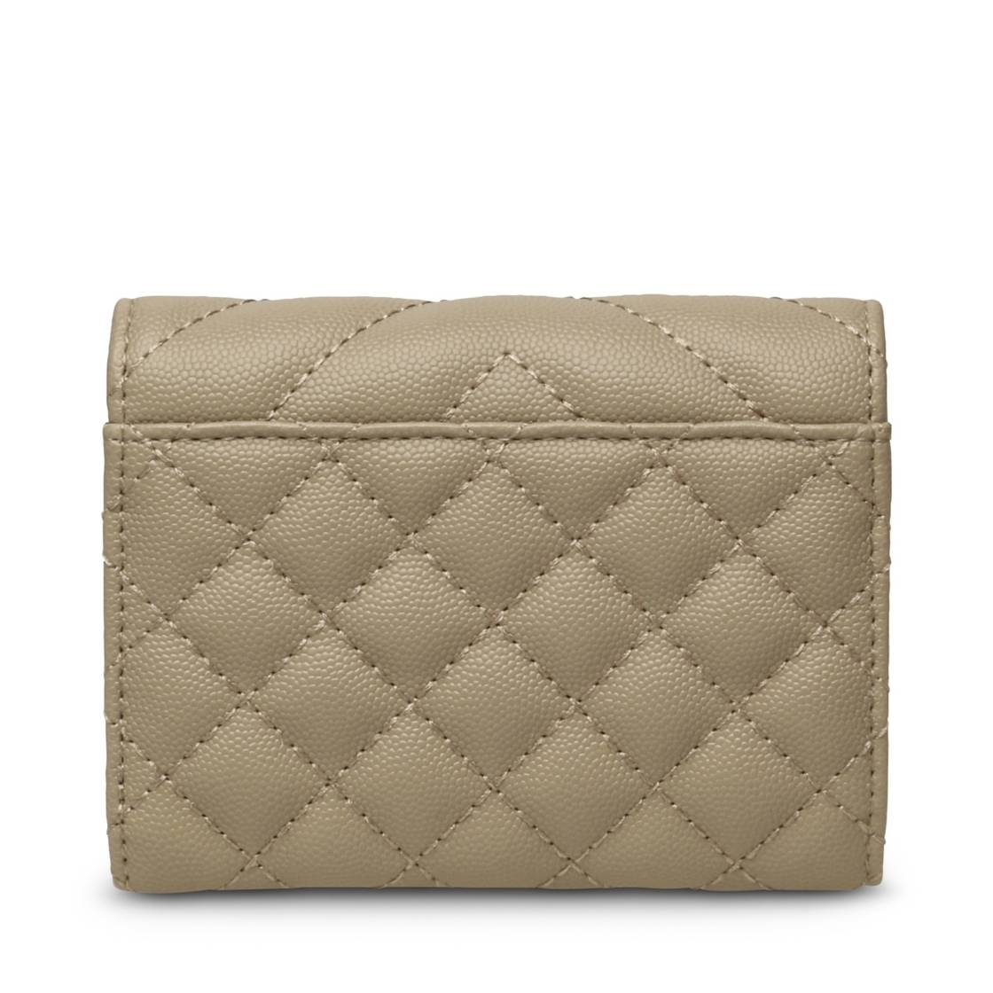 Bjeni Taupe Silver Cartera Beige para Mujer