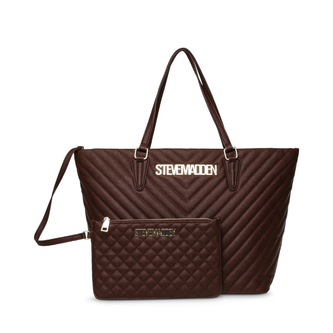 Bjude 2 Brown Gold Bolsa Tote Café para Mujer