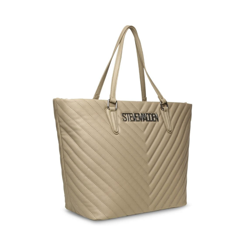 Bjude 2 Taupe Silver Bolsa Tote Beige para Mujer