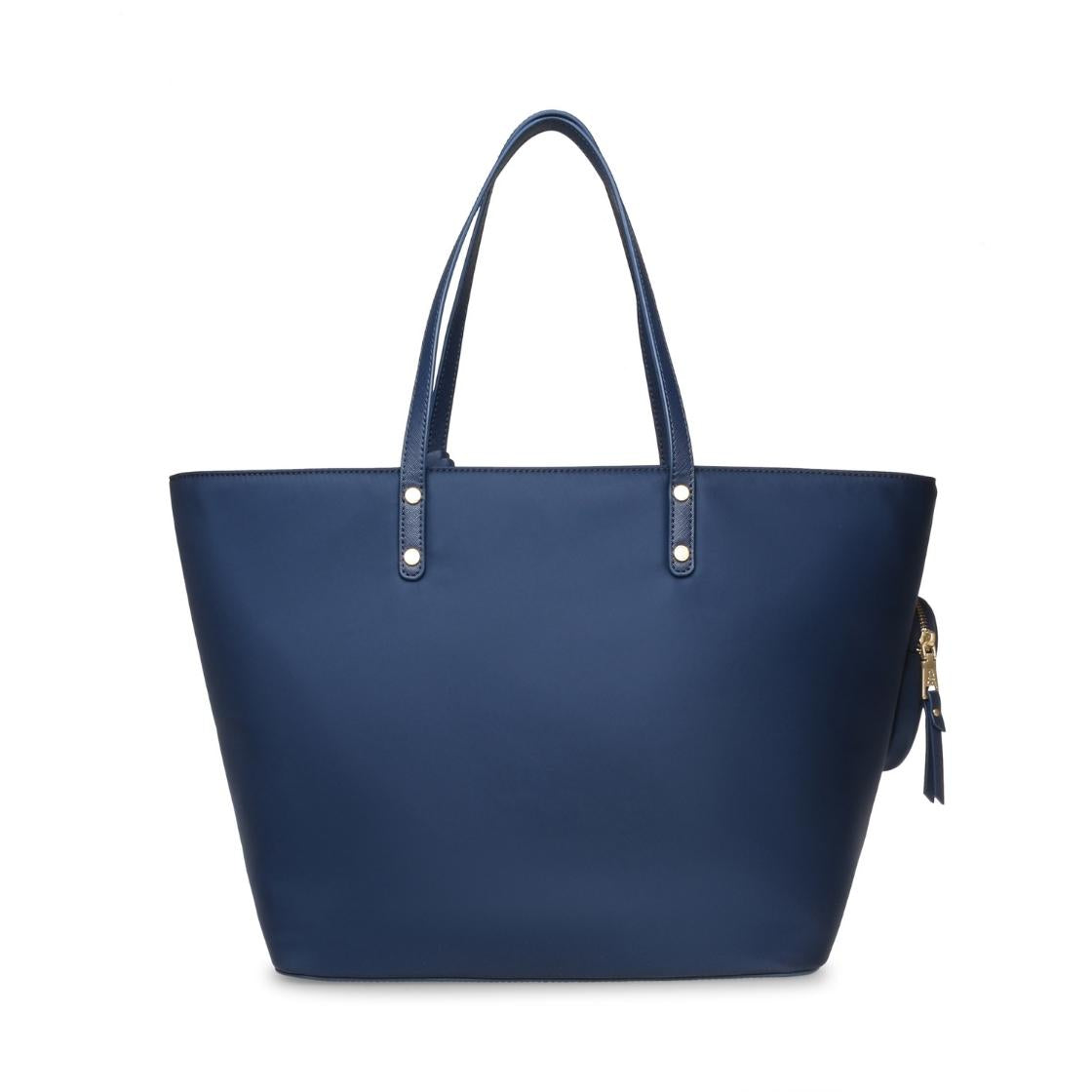 Bjude Navy Bolso Tote Azul Marino Para Mujer con Cierres