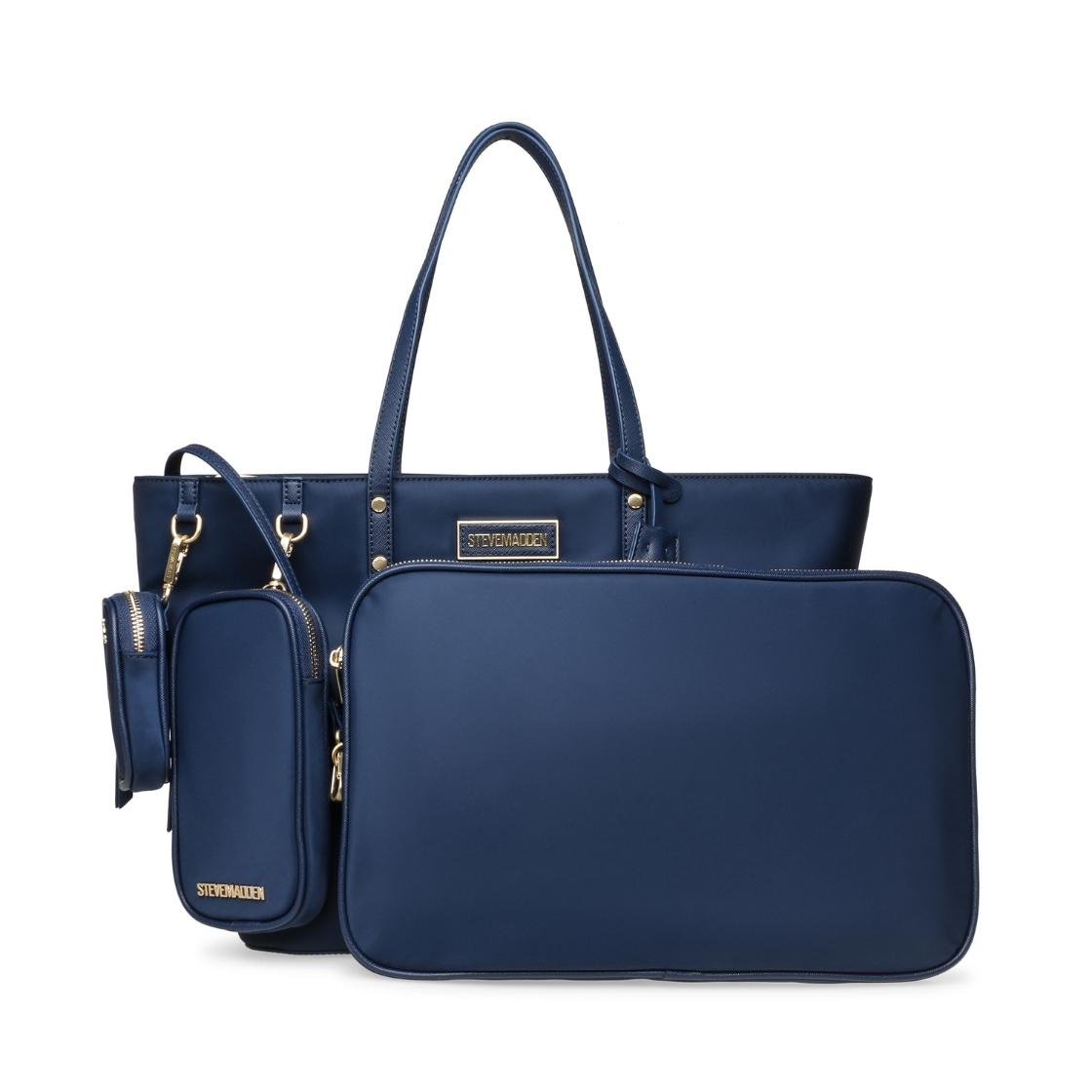 Bjude Navy Bolso Tote Azul Marino