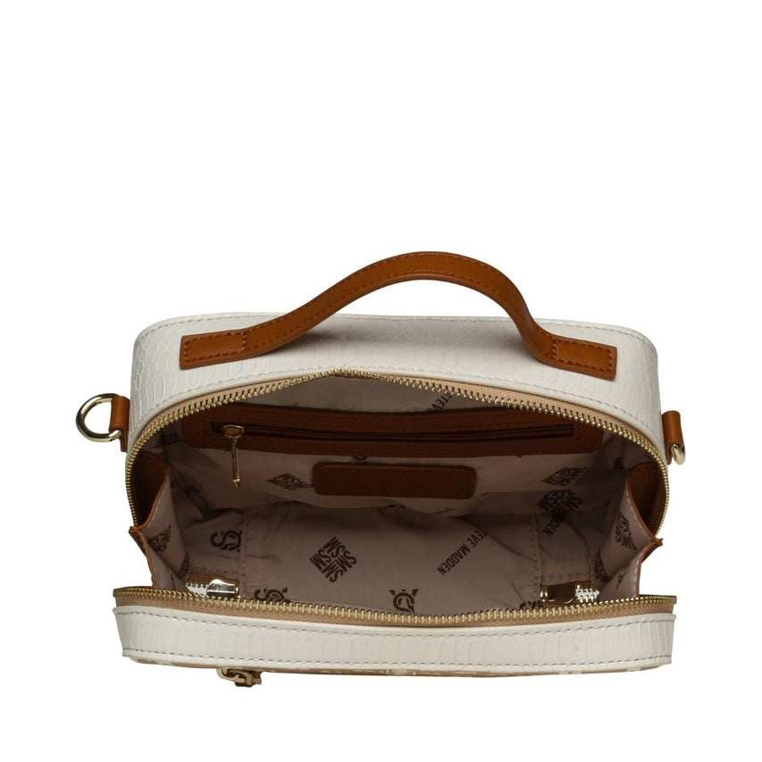 Bkeely-A Natural Multi Bolso Crossbody Beige Para Mujer con Cierre