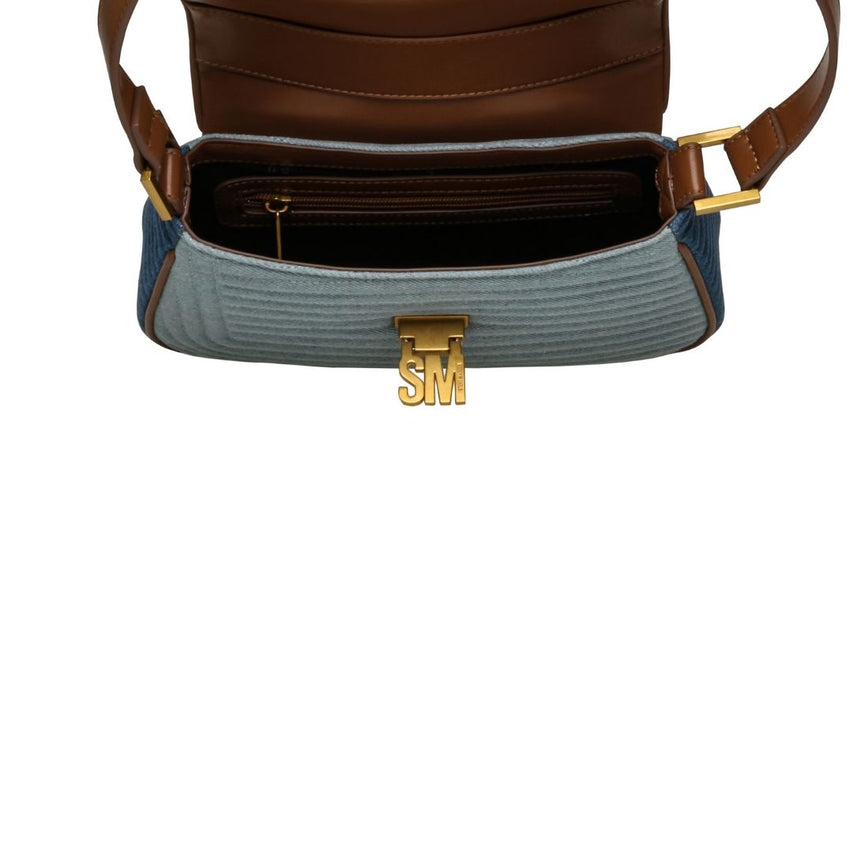Bkes-N Denim Bolsa de Mezclilla Azul Multicolor