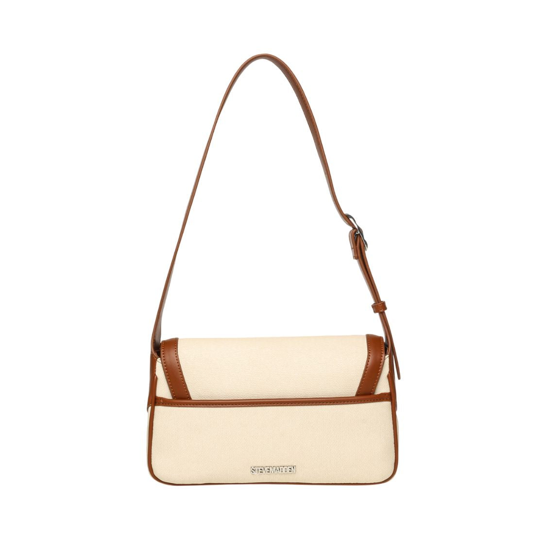 Bkodiak Cognac Silver Shoulder Bag Blanca Para Mujer