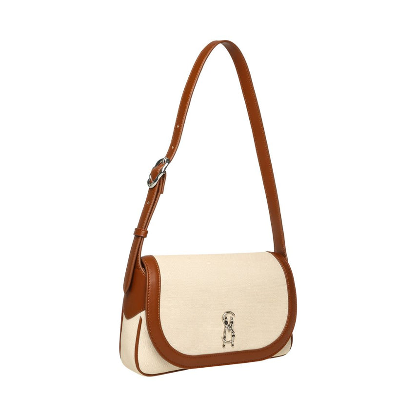 Bkodiak Cognac Silver Shoulder Bag Blanca