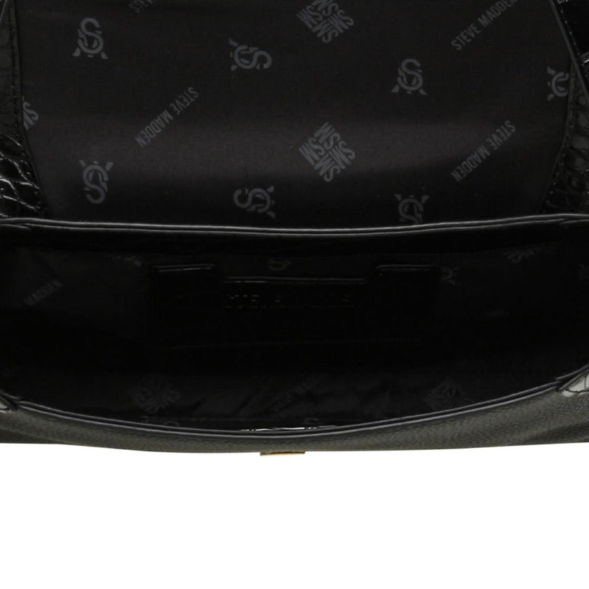 Bkodiakc Black Gold Shoulder Bag Negra Para Mujer con Imán
