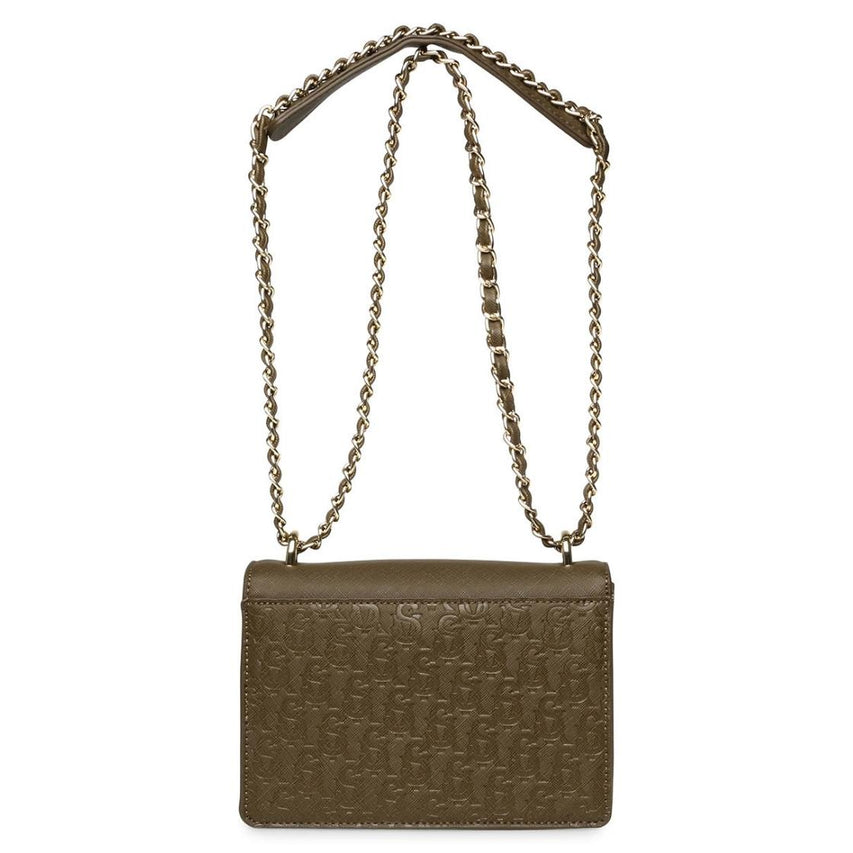 Bkoen-6 Olive/Gold Bolso de Hombro Verde Para Mujer