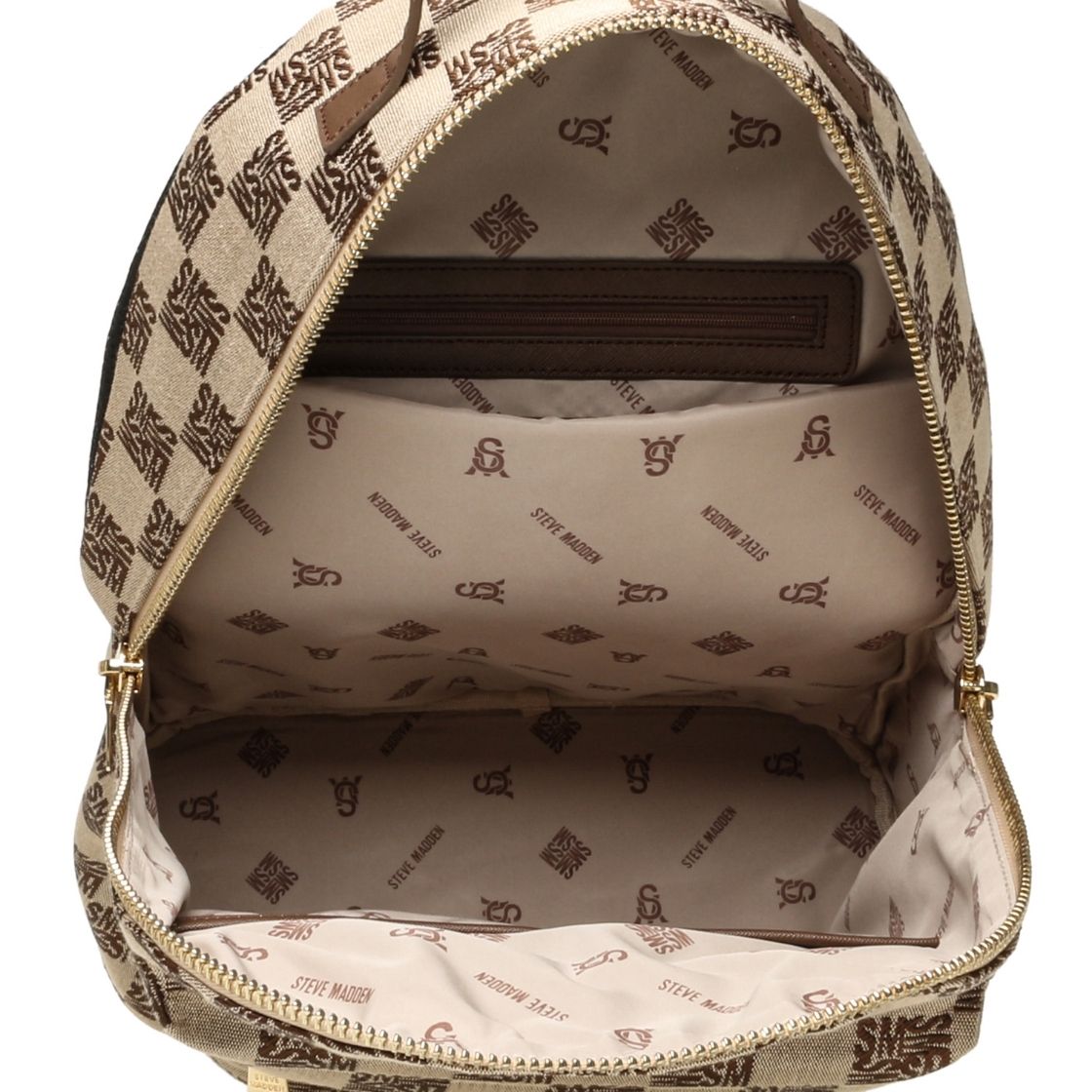Blab Brown Gold Mochila Café con Dorado