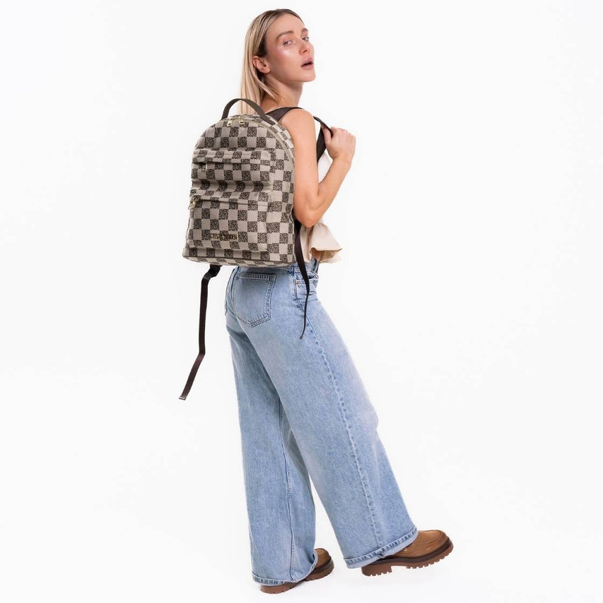Blab Brown Gold Mochila Cafe con Patron SM