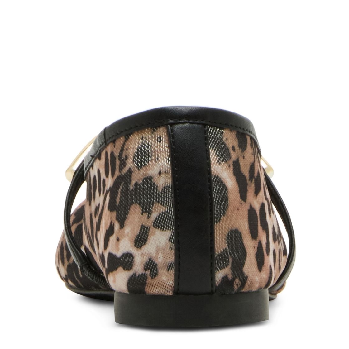 Blaiine Leopard Mesh Flats de Malla Cafes para Mujer