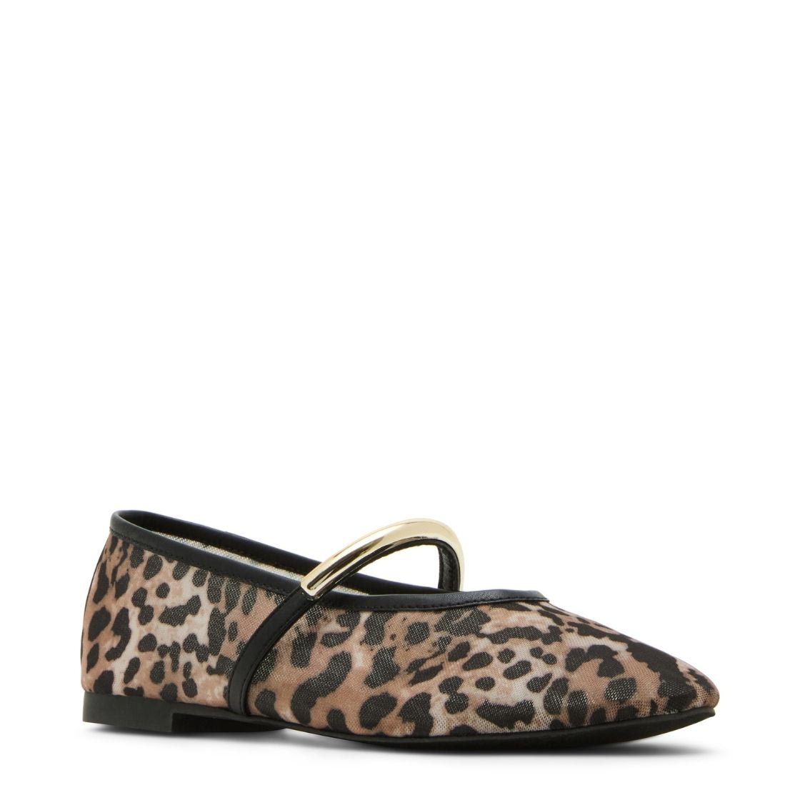 Blaiine Leopard Mesh Flats de Malla Cafés