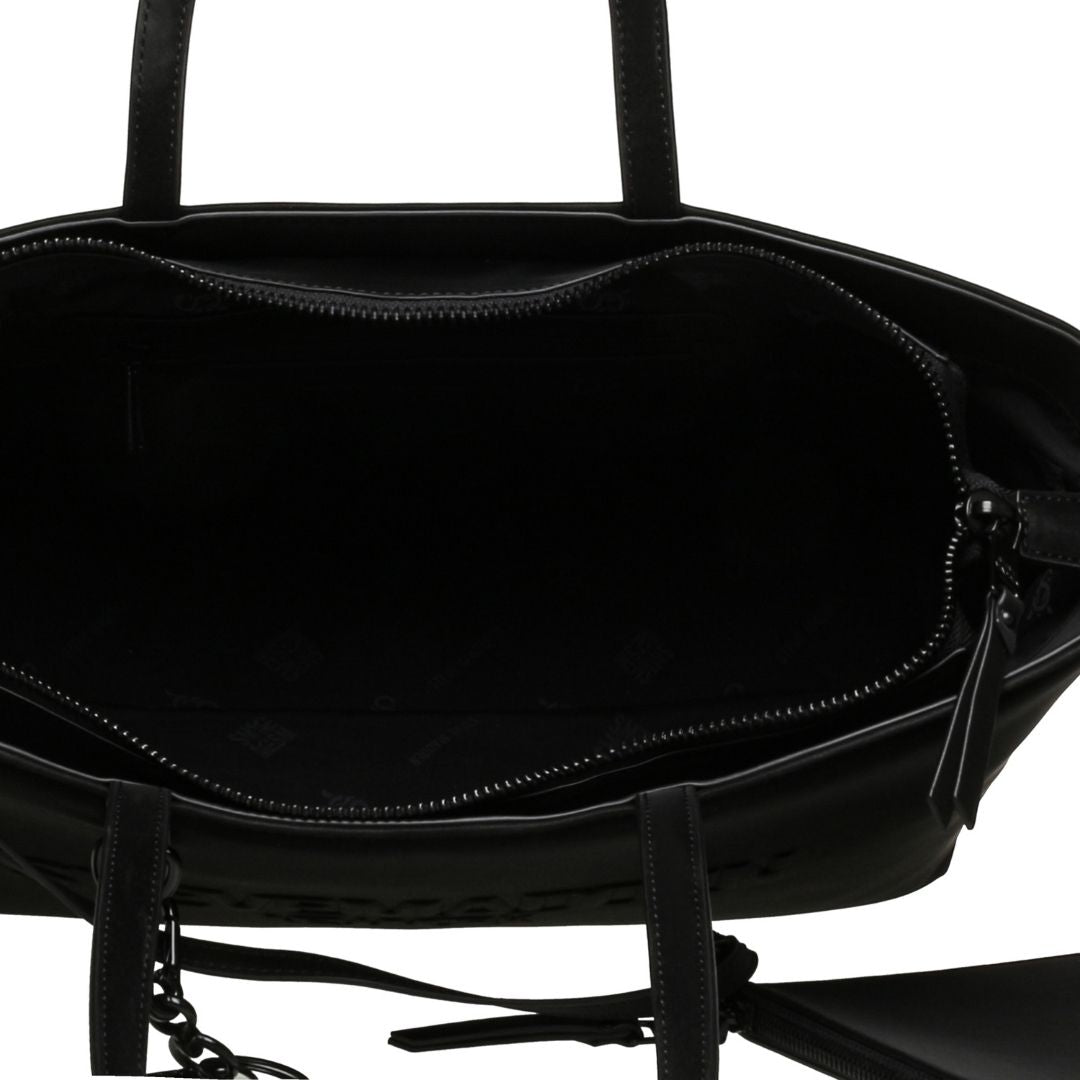 Blessin Black Black Bolsa Tote Negra para Mujer