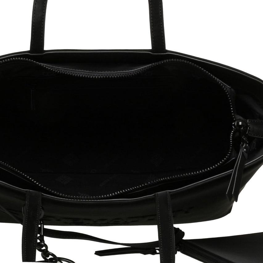 Blessin Black Black Bolsa Tote Negra para Mujer