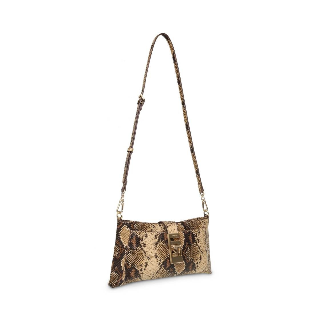 Blouli Beige Bolsa Estampado Tipo Serpiente Beige