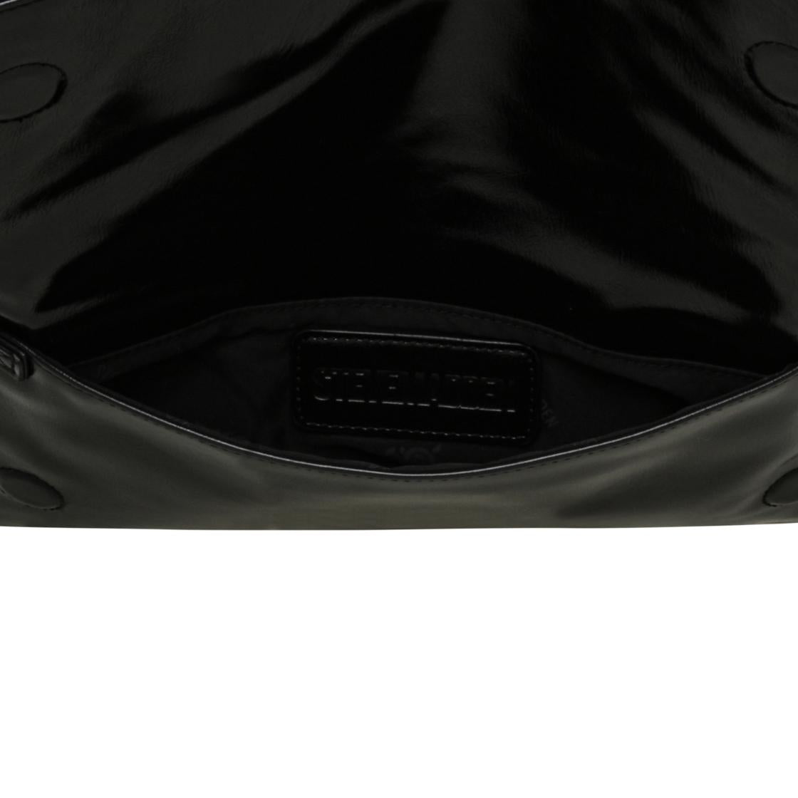 Bluckie Black/Black Bolso Crossbody Negro Para Mujer Tipo Cartera con Imán