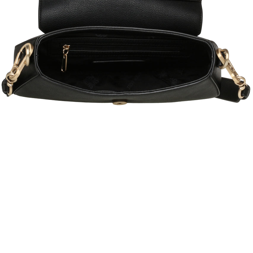 Blyon Black Bolsa al Hombro Negra Para Mujer con Imán