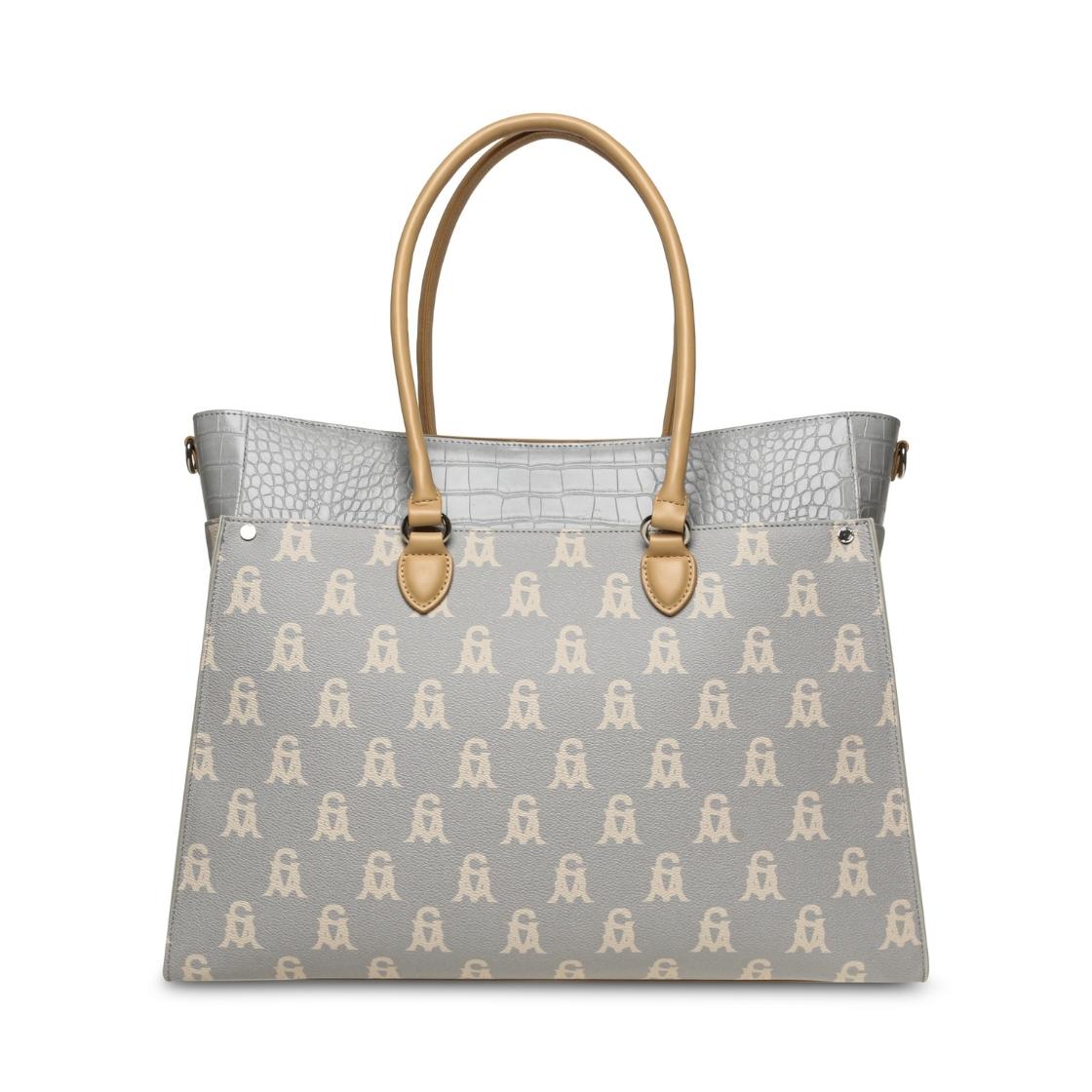 Bmario-A Blue Multi Bolso Tote Azul Para Mujer