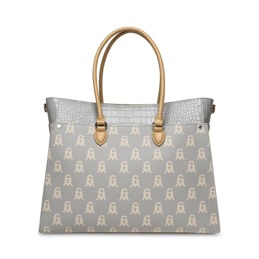 Bmario-A Blue Multi Bolso Tote Azul Para Mujer