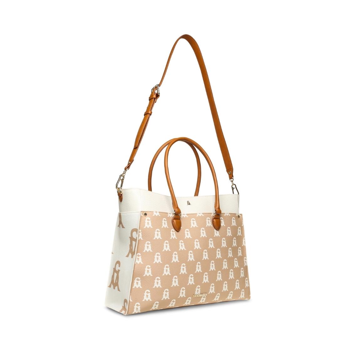 Bmari-A Natural Multi Bolso Tote Beige