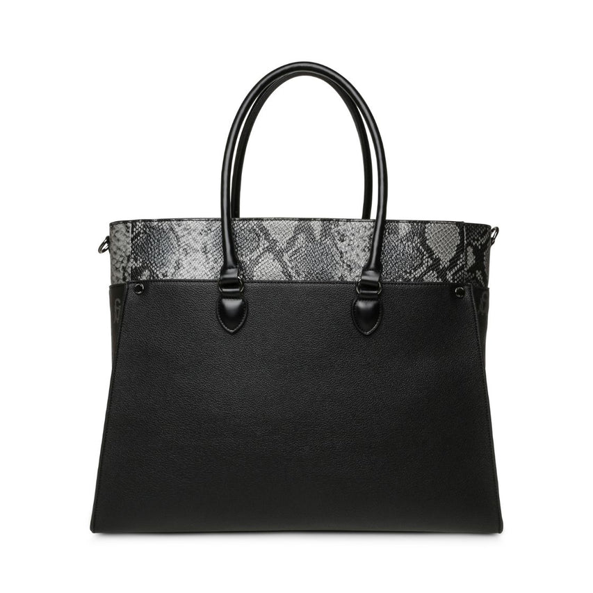Bmario E Black Gunmet Bolsa Tote Negra para Mujer