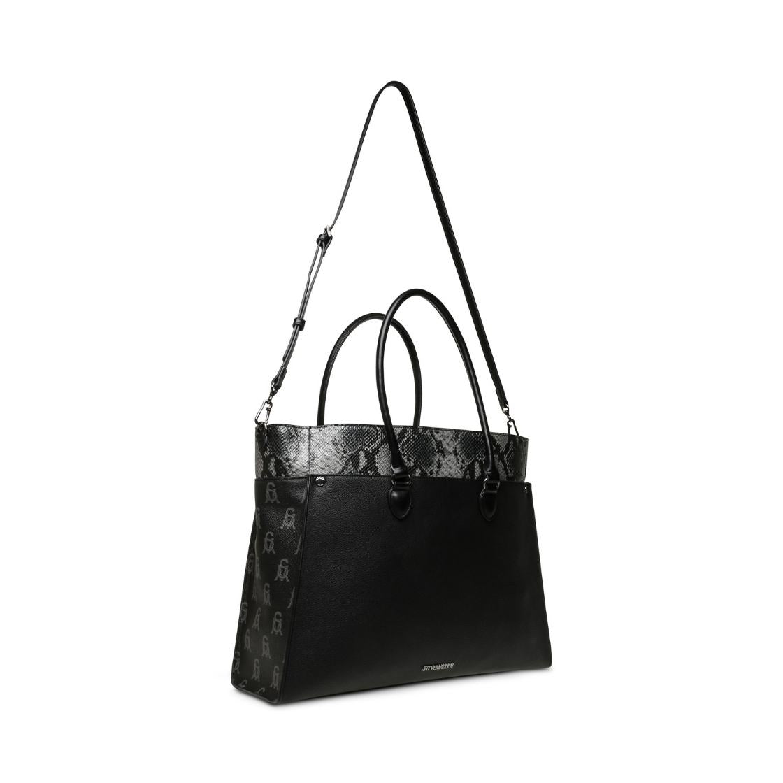 Bmario E Black Gunmet Bolsa Tote Negra