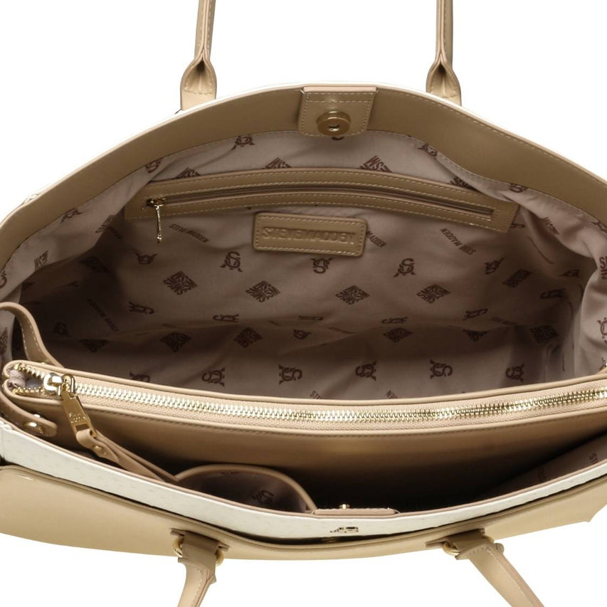 Bmario E Camel Multi Bolsa Beige con Cafe