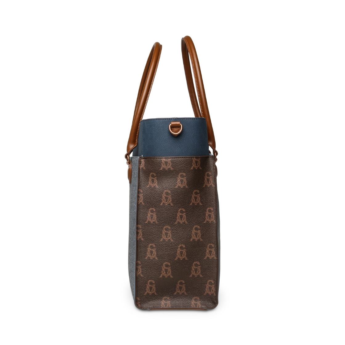 Bmario E Chocolate Multi Bolsa Tote de Mezclilla para Mujer