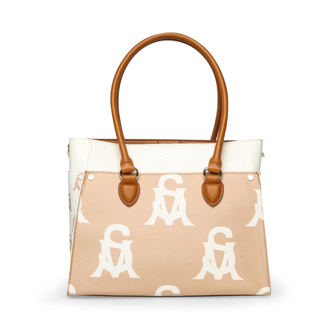 Bmariosa Natural Multi Bolso Tote Beige Para Mujer