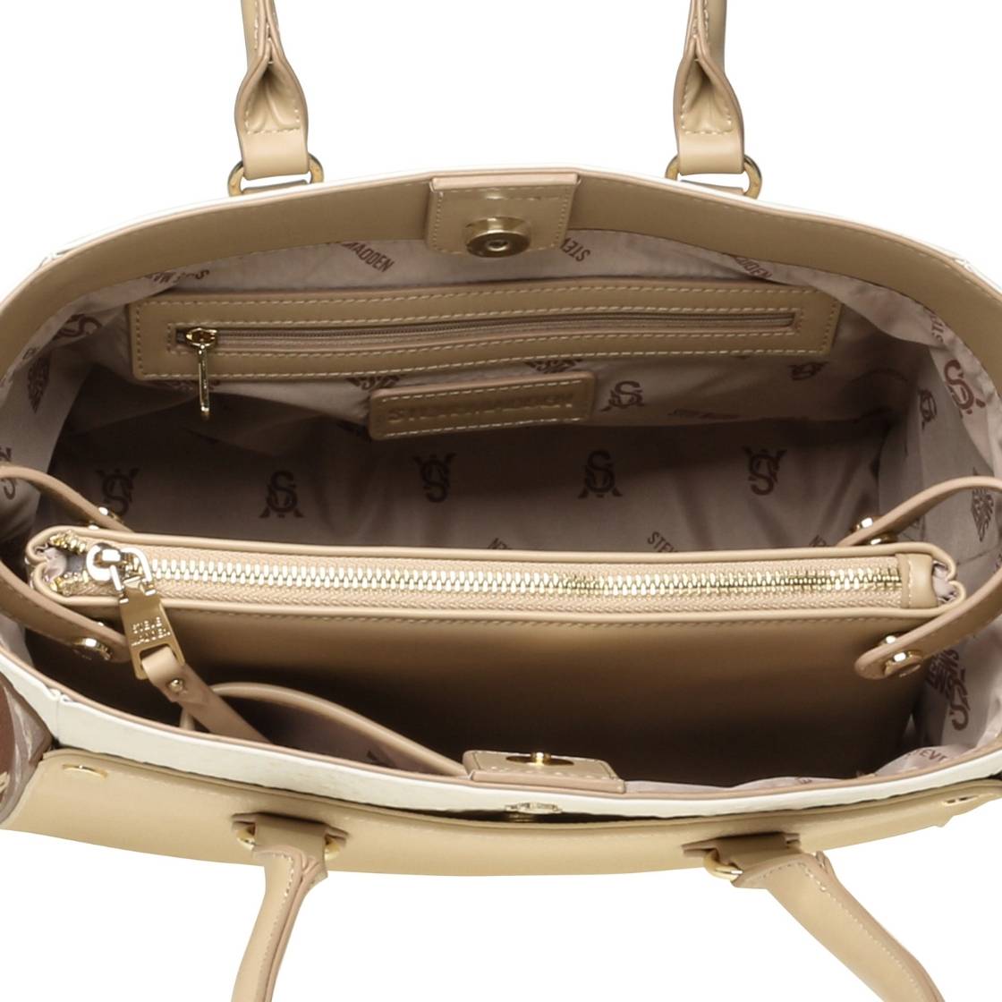 Bmariose Camel Multi Bolsa Beige con Cafe Multi