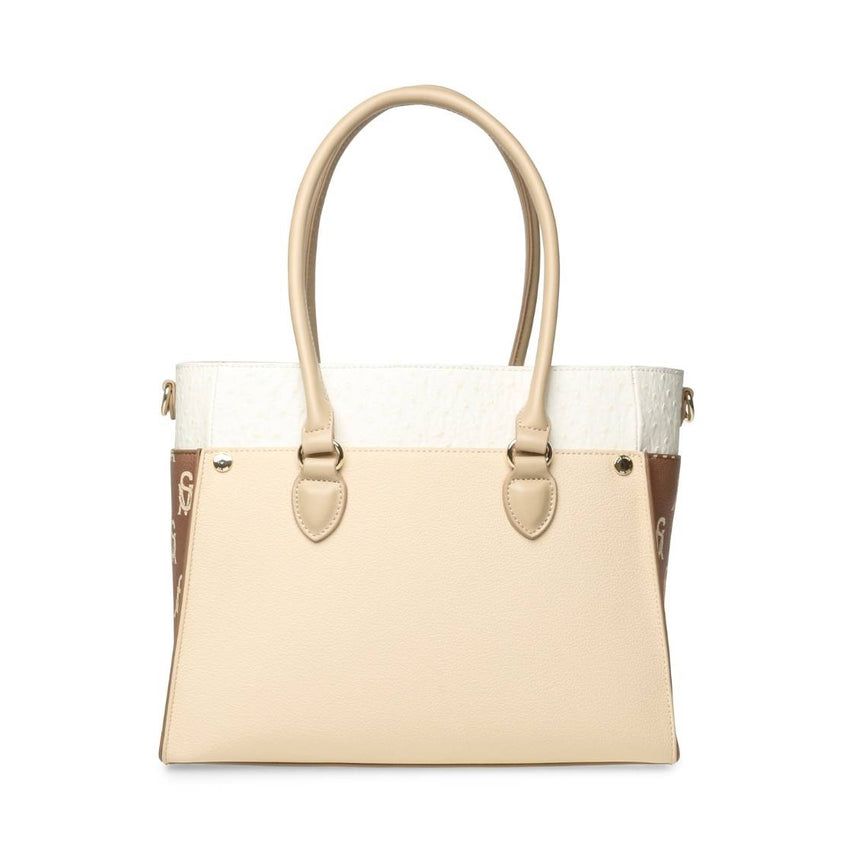 Bmariose Camel Multi Bolsa Beige con Cafe para Mujer