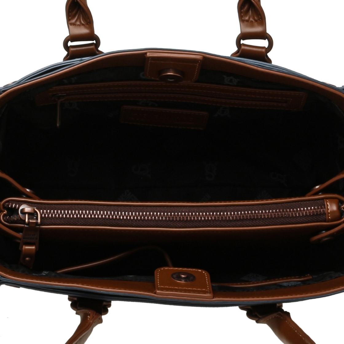 Bmariose Chocolate Multi Bolsa Tote de Mezclilla