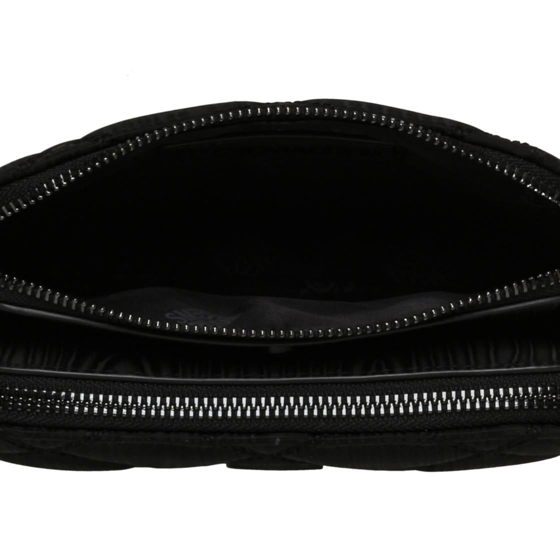 Bmarvism Black Bolso Crossbody Negro Para Mujer con Dos Cierres