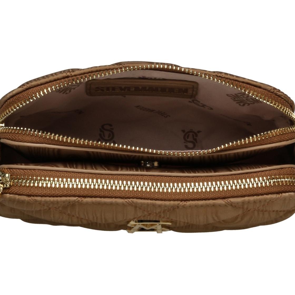 Bmarvism Tan Bolso Cafe Para Mujer con Dos Cierres