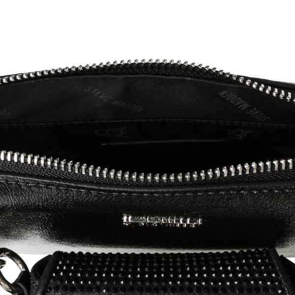 Bnaim R Black Silver Bolsa Crossbody Negra