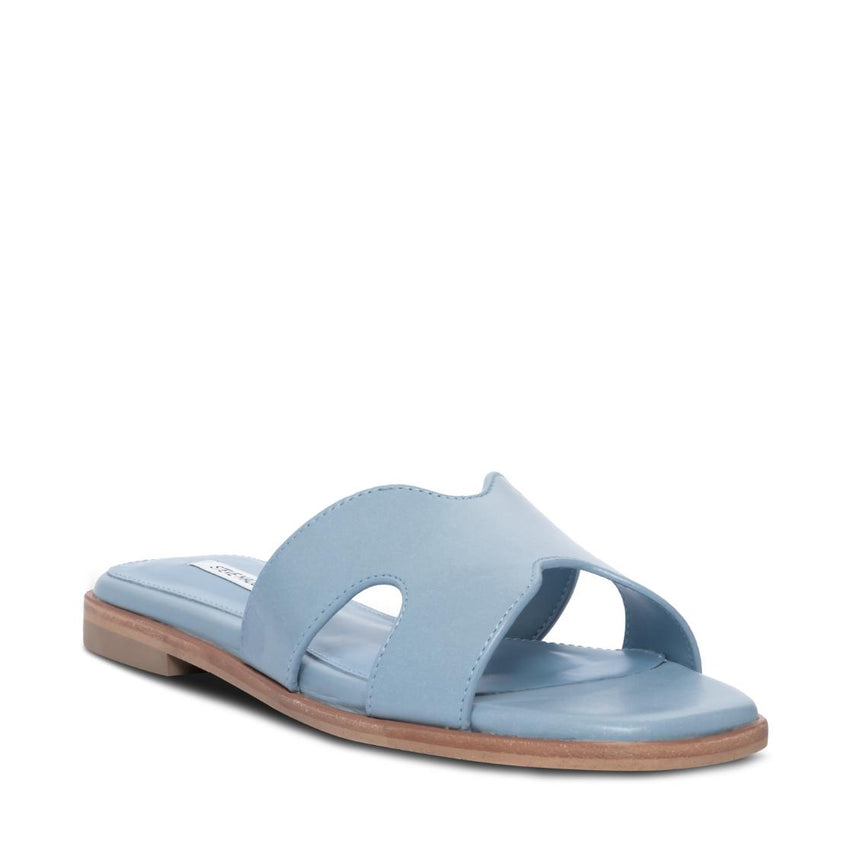 Bondst-Mx Baby Blue Leather Sandalias Azules