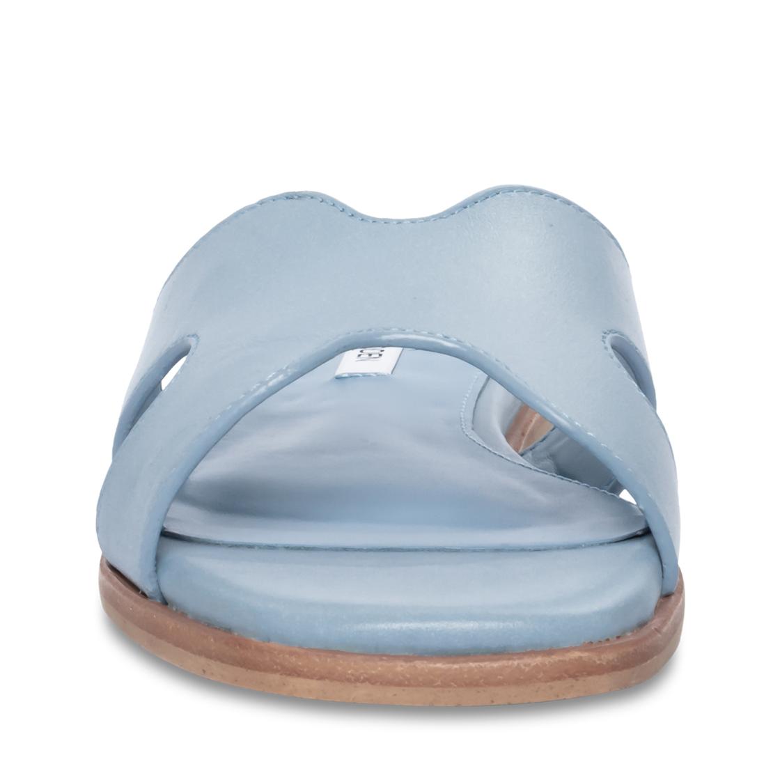 Bondst-Mx Baby Blue Leather Sandalias Para Mujer