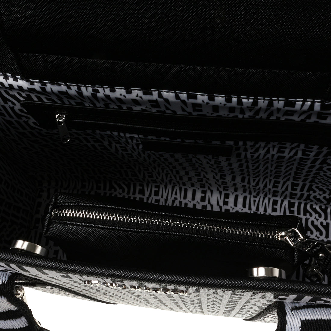 Boptic Black Bolsa Blanca Tote con Negro para Mujer