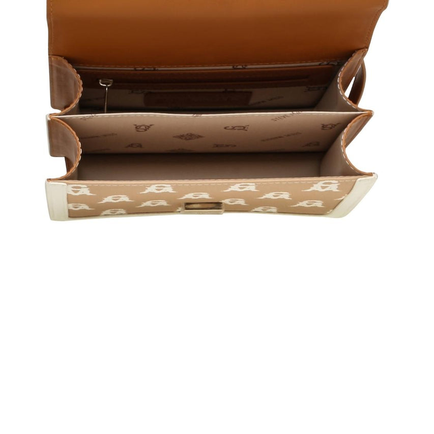 Bportiaa Natural Multi Bolso Crossbody Beige Para Mujer con Broche