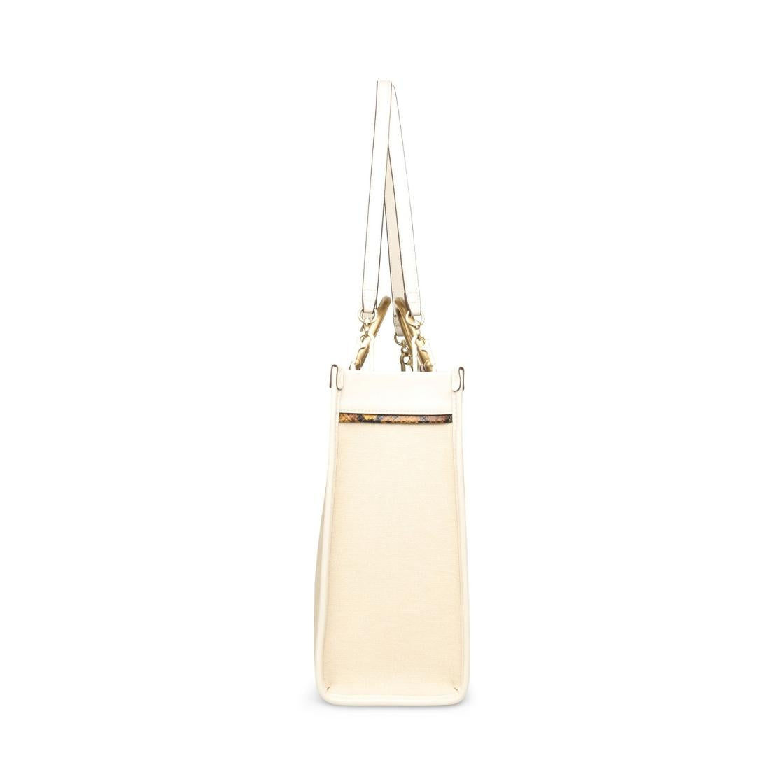 Bpreslee Natural Multi Bolso Tote Blanco Para Mujer