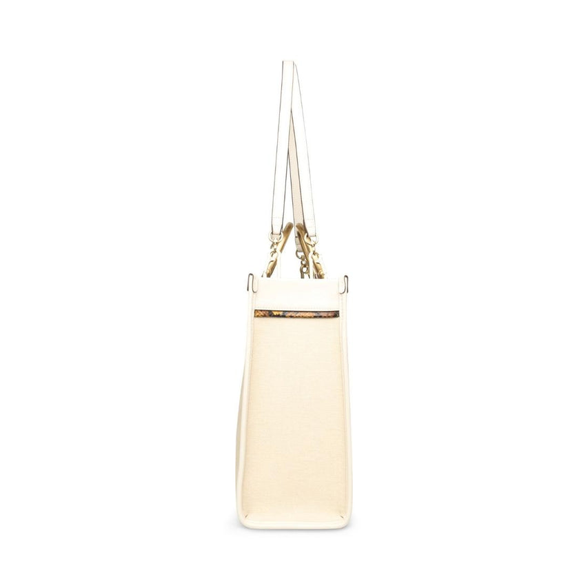 Bpreslee Natural Multi Bolso Tote Blanco Para Mujer