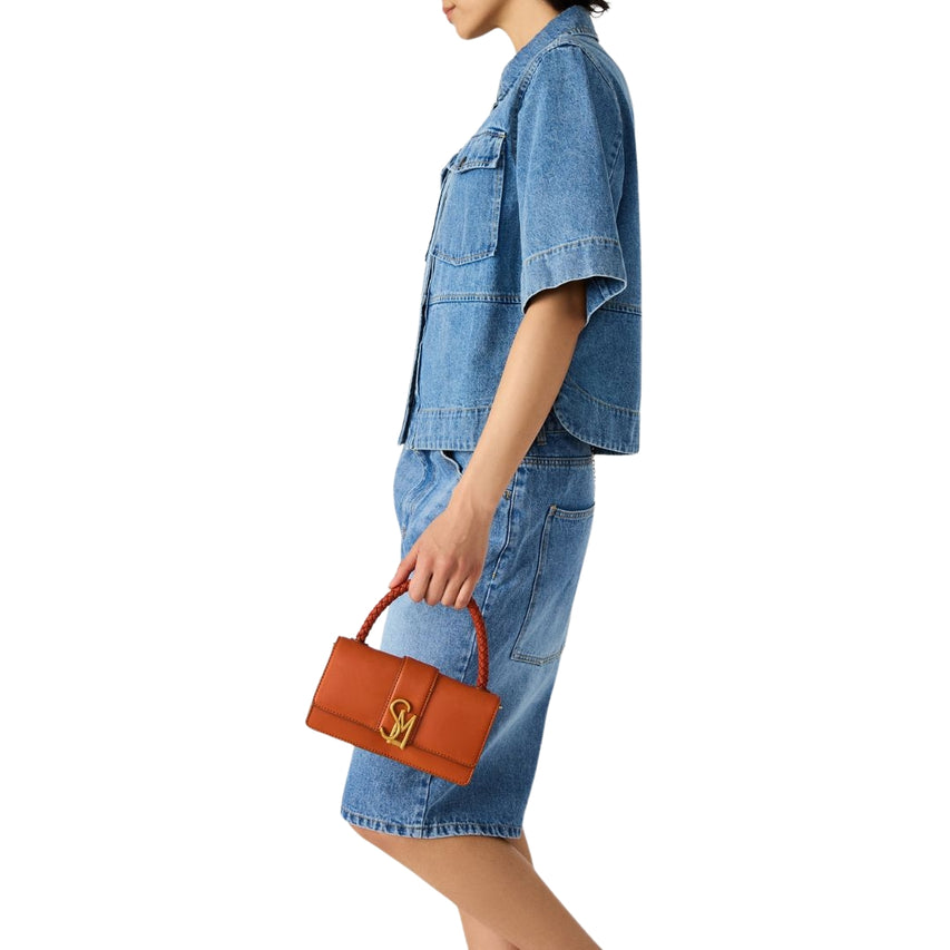 Brage Rust Bolsa Top Handle Cafe para Mujer