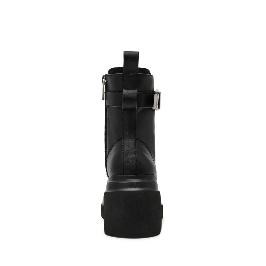 Braker Black Action Leather Botines Negros de Piel para Mujer