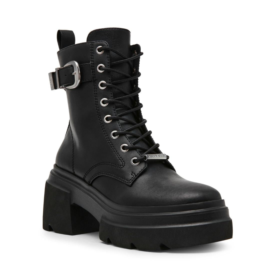 Braker Black Action Leather Botines Negros de Piel