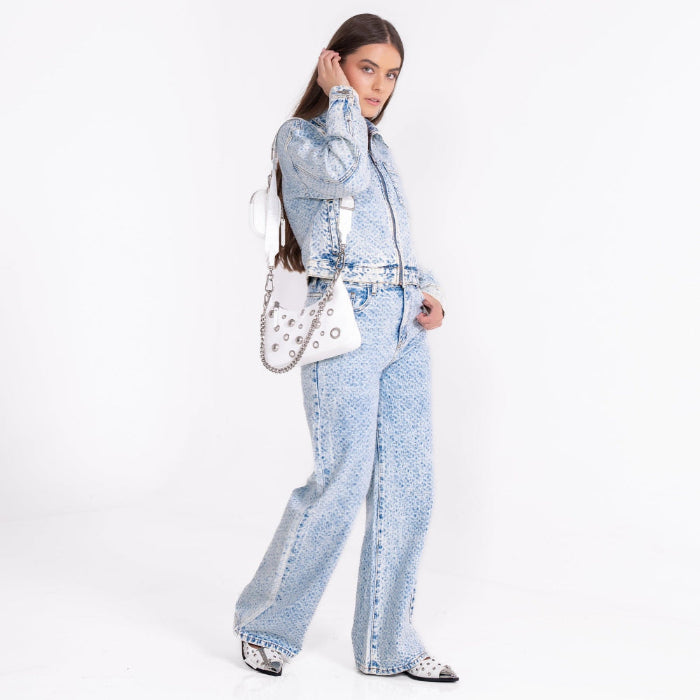 Bralen White Bolsa Crossbody Blanca