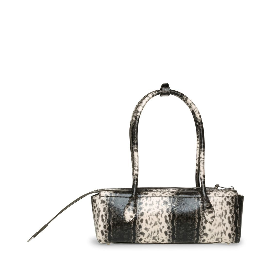Bremie P White Lizard Bolsa Negro con Blanco para Mujer