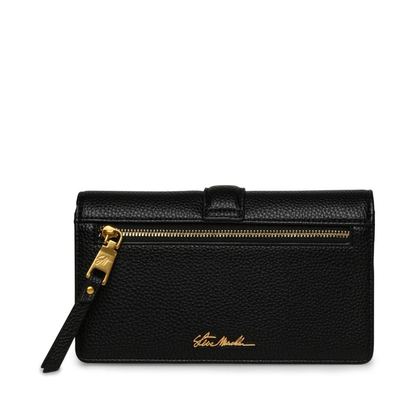 Brever Black Cartera Negra Para Mujer