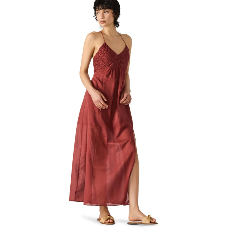 Brianna Dress Dusty Brick Vestido Marron