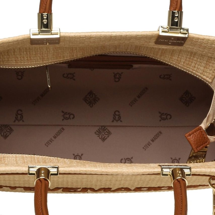 Brichess Natural Bolso Tote Café Para Mujer con Cierre